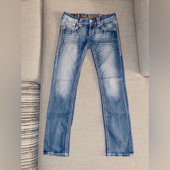 Women’s Rock Revival Jeans - Size 27x30 - Picture 2 of 2